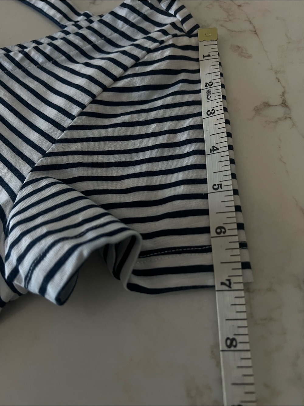 Tommy Bahama Navy White Striped Tropical Floral Cotton Dress Medium - Picture 11 of 12